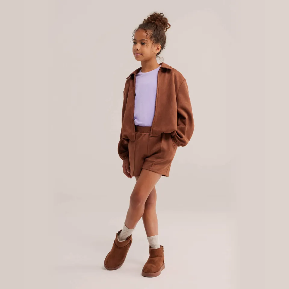 WE Fashion korte broek bruin