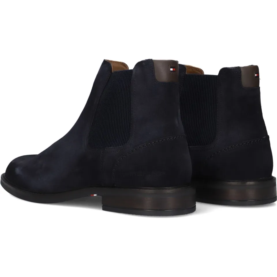 Tommy Hilfiger Corporate Dressy Chelsea boots donkerblauw, foto 7