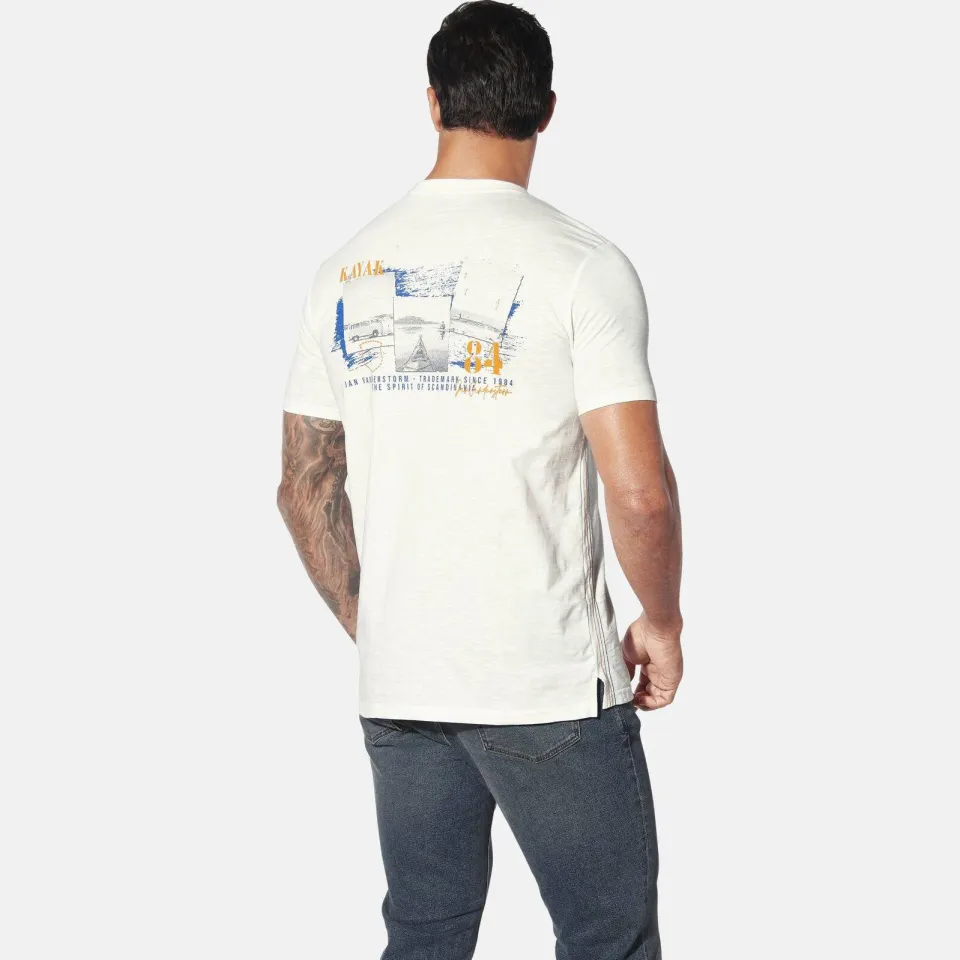 Jan Vanderstorm Tuppe T-shirt wit, foto 5