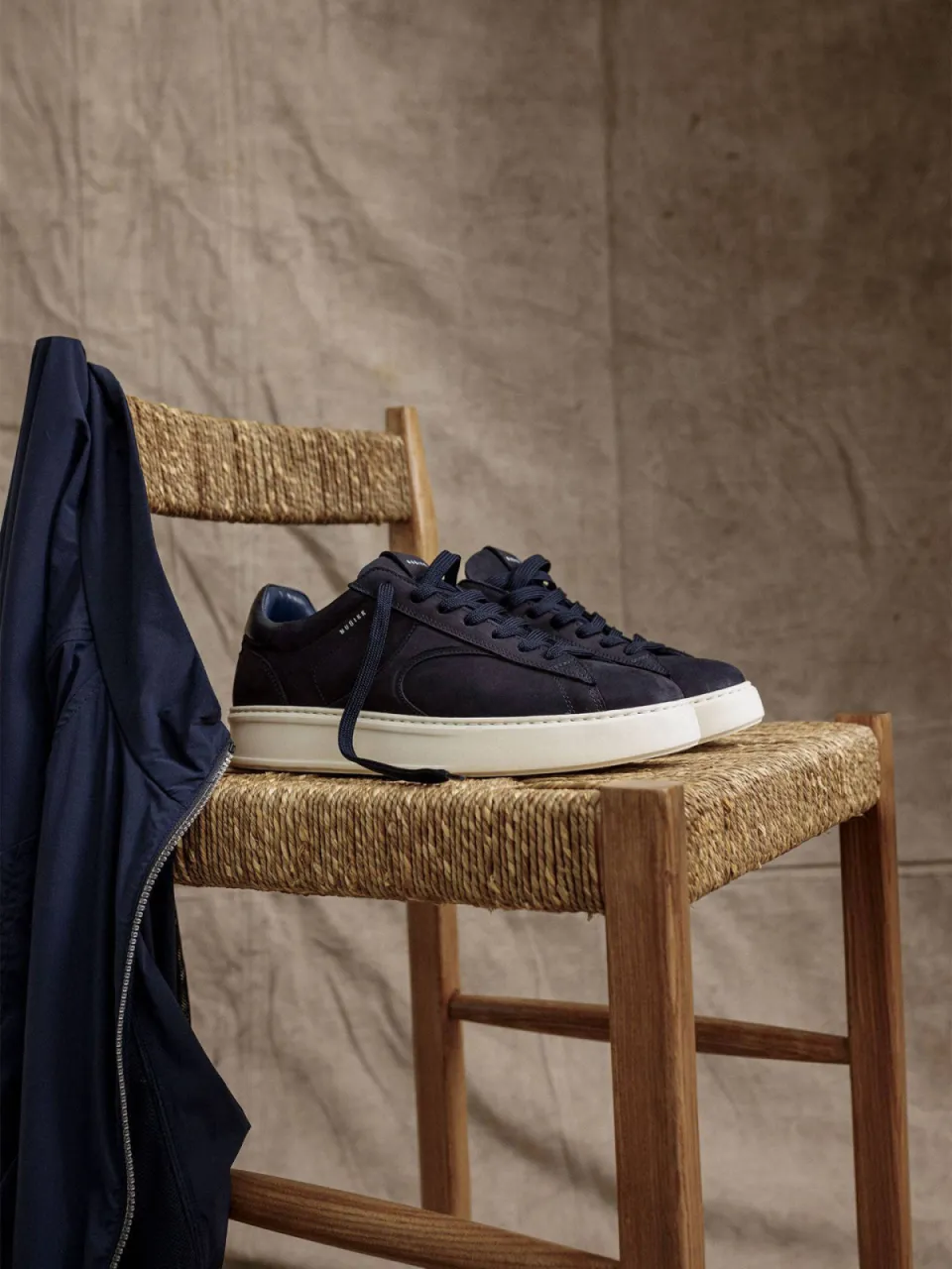 Nubikk Vick Cosmo nubuck sneakers donkerblauw, foto 4