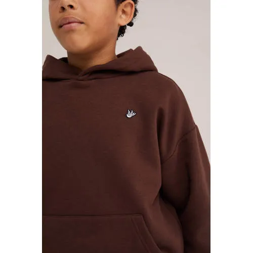WE Fashion sweat hoodie - donkerbruin, foto 5