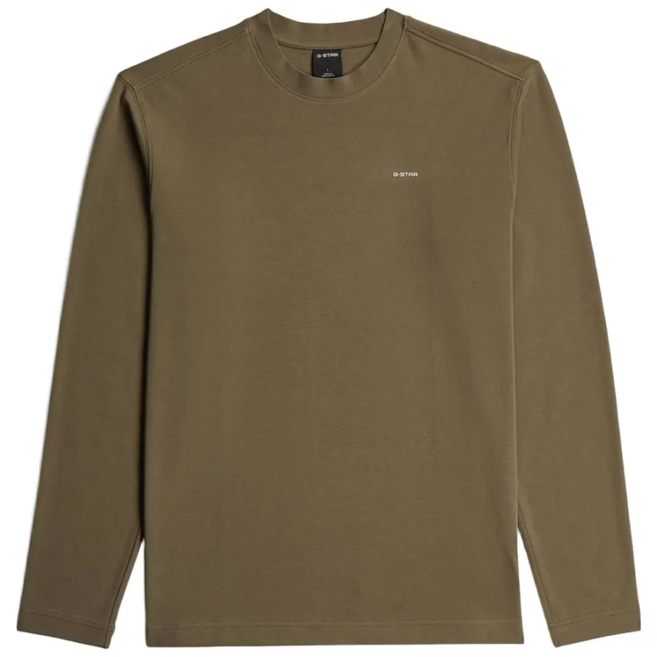 G-Star regular fit longsleeve - dark khaki, foto 2