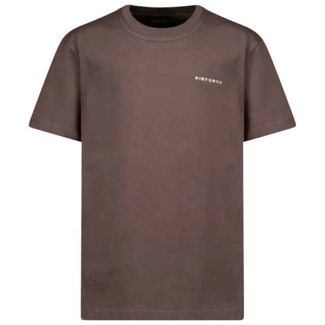 Airforce T-shirt donkerbruin
