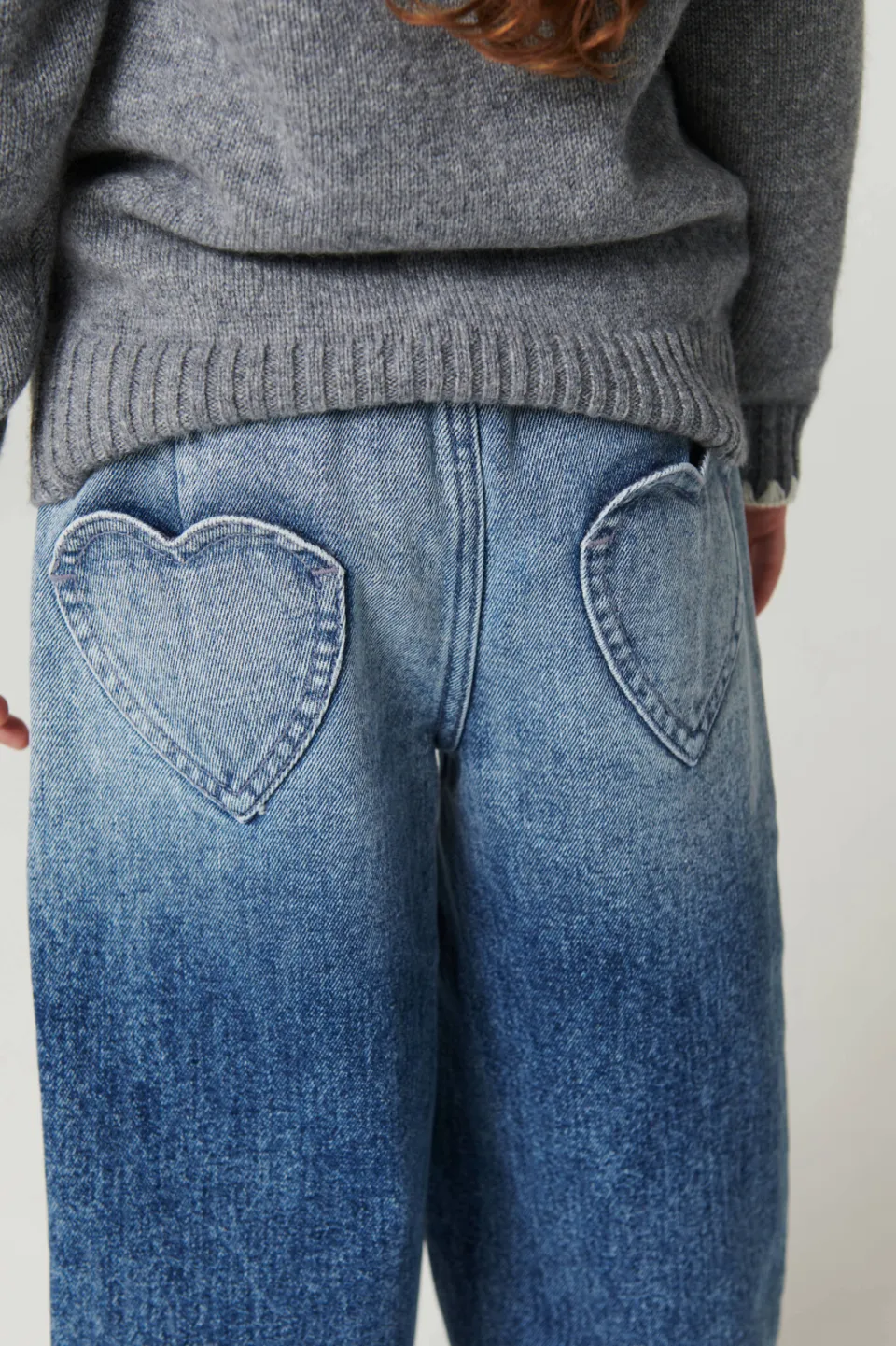 Copenhagen Colors barrel dip-dye jeans met patches - blauw, foto 5