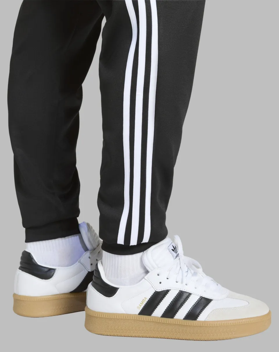 Adidas SST slim fit joggingbroek zwart, foto 4