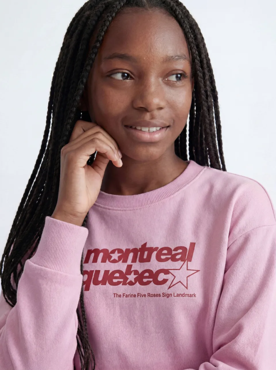 JJXX GIRL sweater met tekst - roze, foto 7