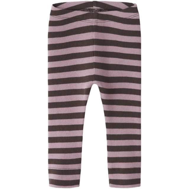 NAME IT BABY gestreepte legging roze/bruin, foto 2