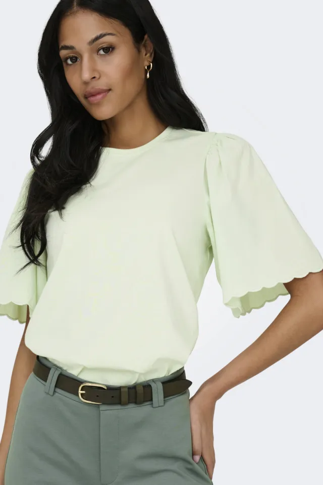 Only T-shirt lichtgroen, foto 4