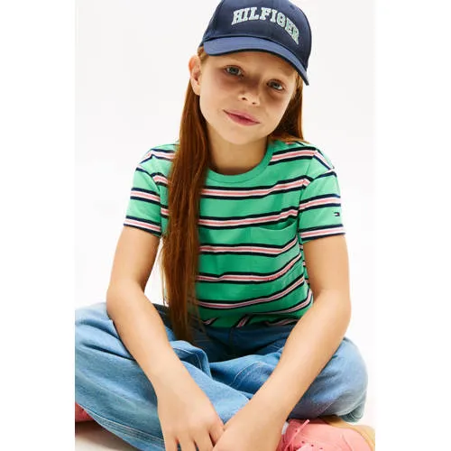 Tommy Hilfiger T-shirt groen gestreept, foto 4