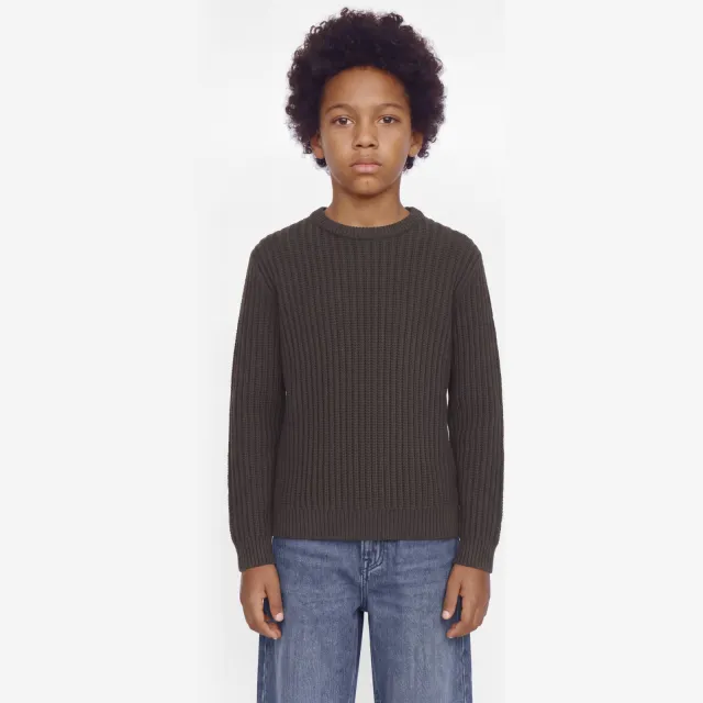 Jack & Jones JUNIOR gebreide trui - donkerbruin