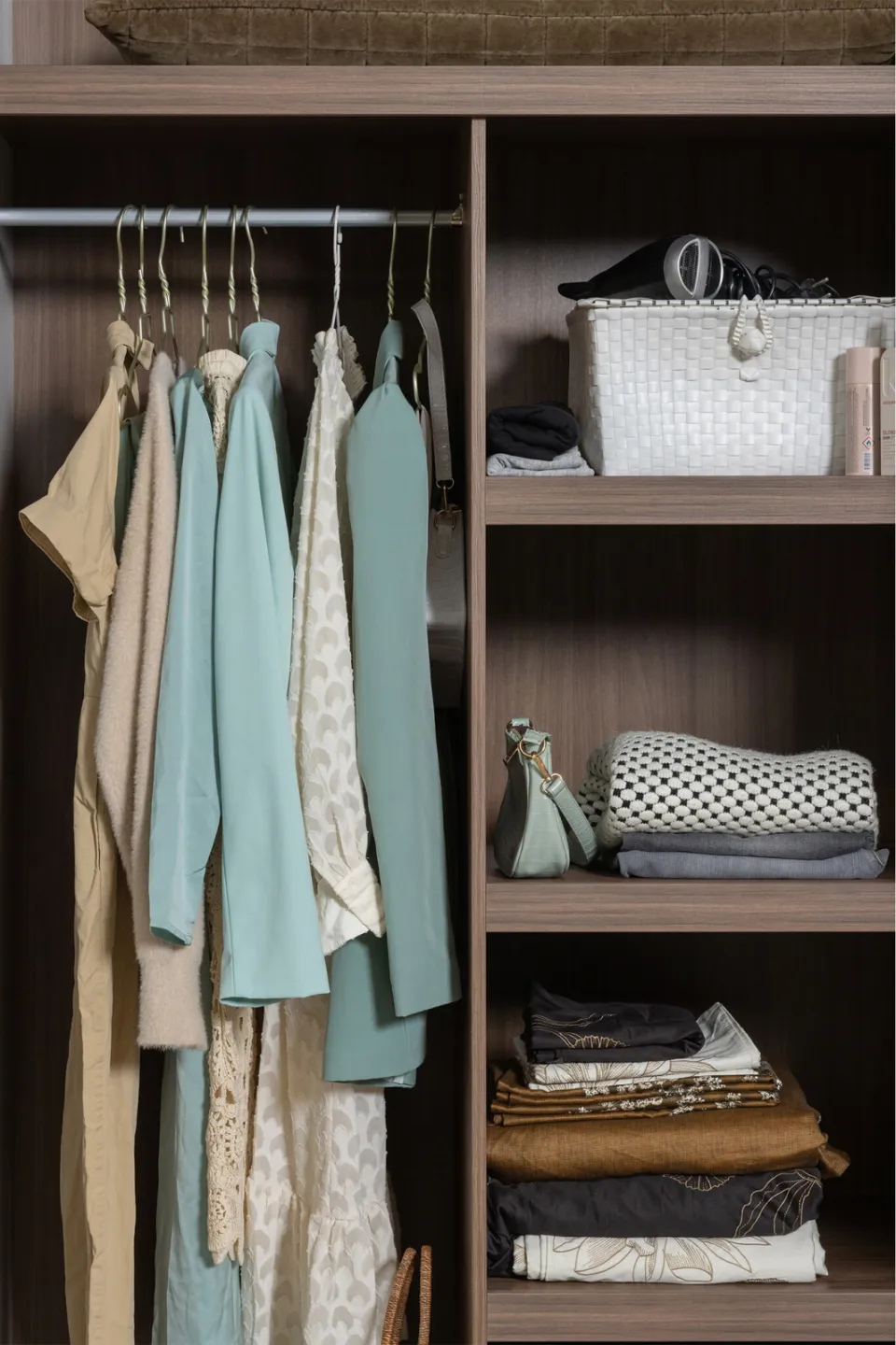 WOOOD Rens kledingkast 2-deurs pebble grey, foto 8
