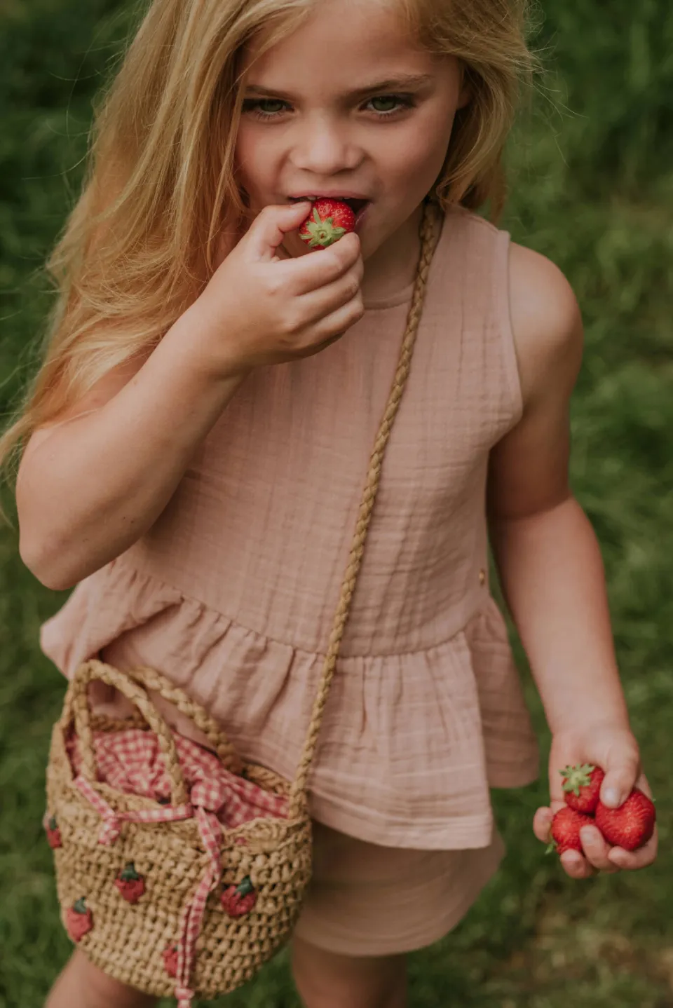 Koko Noko mouwloze top + korte broek roze