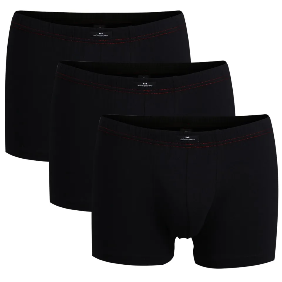 Götzburg Boxershort met stretch in set van 3 Zwart
