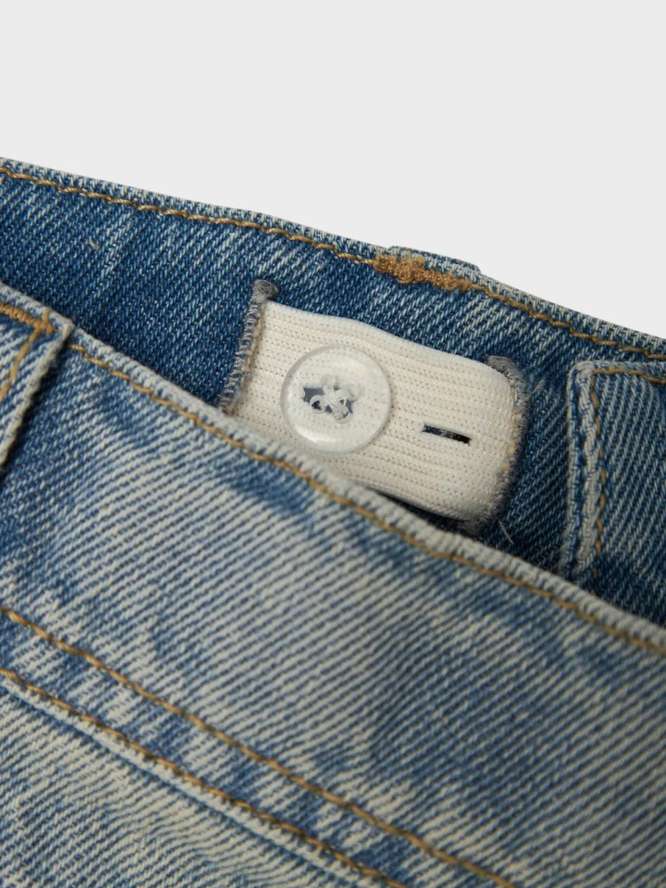 NAME IT KIDS straight fit jeans vintage light blue denim, foto 4
