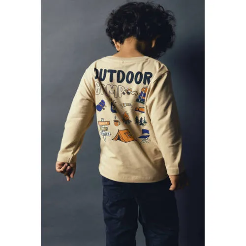 NAME IT MINI longsleeve lichtbruin, foto 5