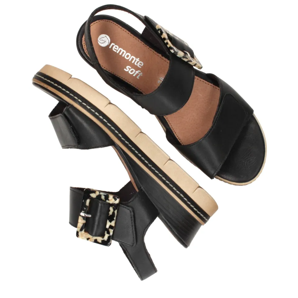Remonte Sandalen Dames Zwart, foto 5