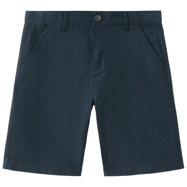 Mango bermuda short donkerblauw