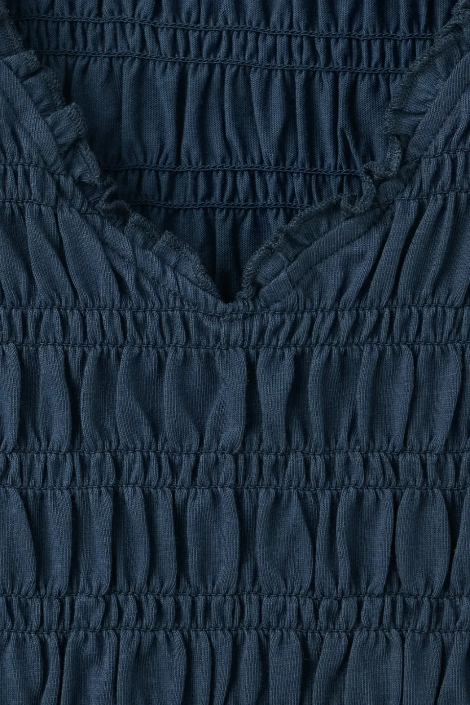 Mango Teen top met peplum en smockwerk donkerblauw, foto 7