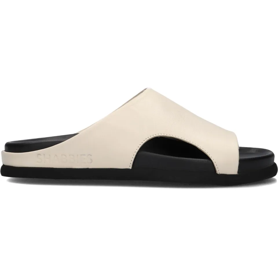 Shabbies Amsterdam Inga Close slipper Leer Gebroken wit, foto 2