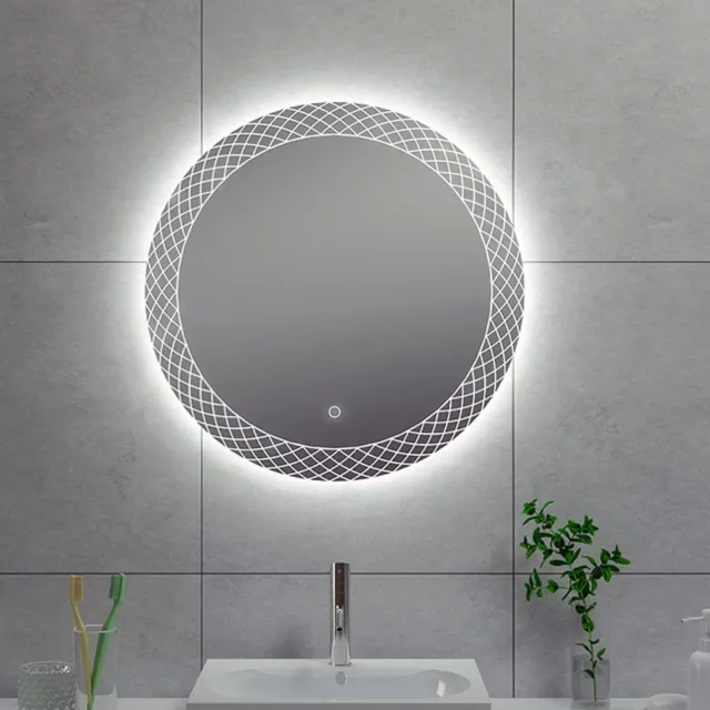 Wiesbaden Badkamerspiegel Wiesbaden Deco Rond met LED Verlichting 60 cm