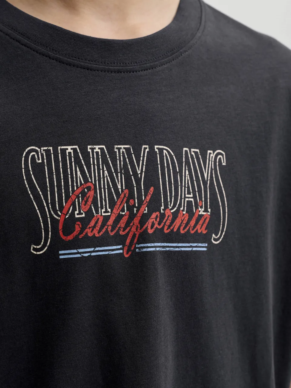 Jack & Jones T-shirt met backprint antraciet, foto 7