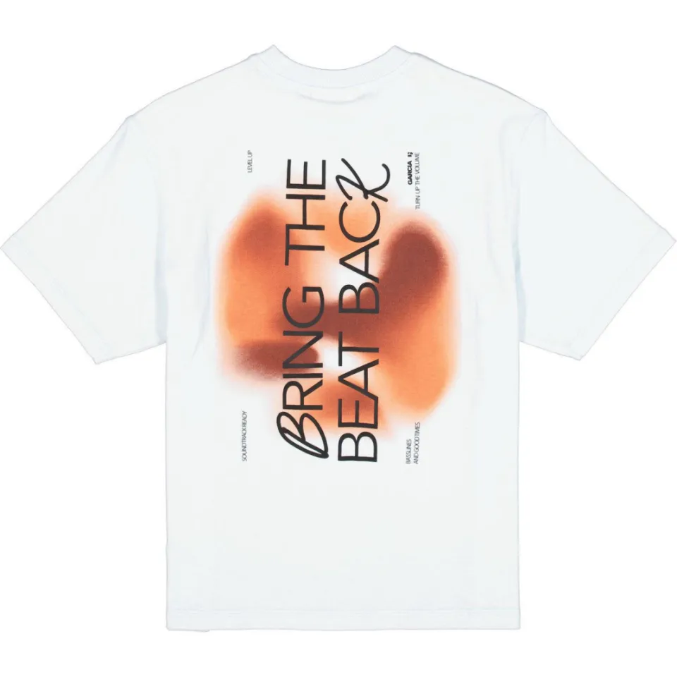 Garcia T-shirt met backprint lichtblauw, foto 4