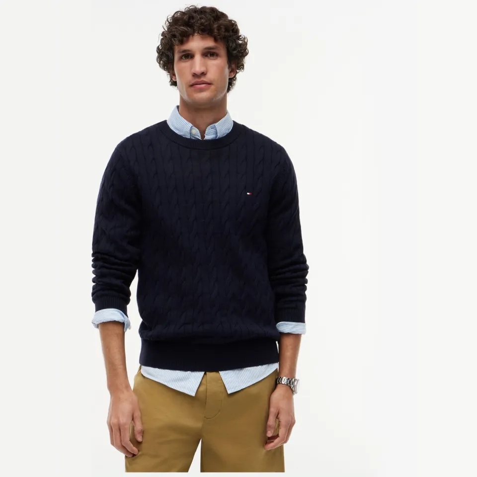 Tommy Hilfiger Trui Tommy Hilfiger MW0MW33132 blauw
