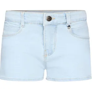 Retour Jeans regular waist denim korte broek lichtblauw Bleached blue denim