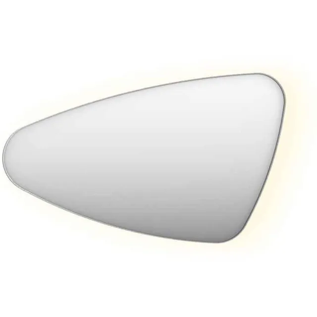 Ink Spiegel Organisch INK SP23 100x60 cm Met Verlichting en Spiegelverwarming Links Geborsteld RVS