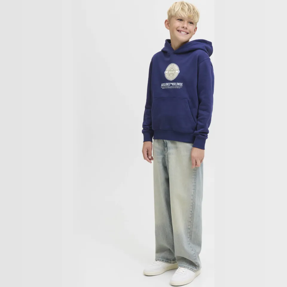 Jack & Jones JUNIOR hoodie donkerblauw, foto 5