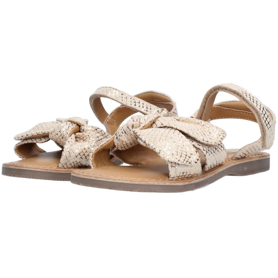 Braqeez leren sandalen goud, foto 4