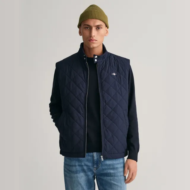 Donsjas Gant QUILTED WINDCHEATER VEST avondblauw, foto 2