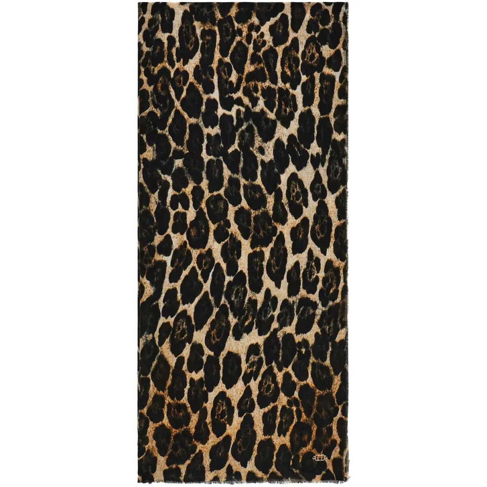 Guess Printed Scarf sjaal bruin
