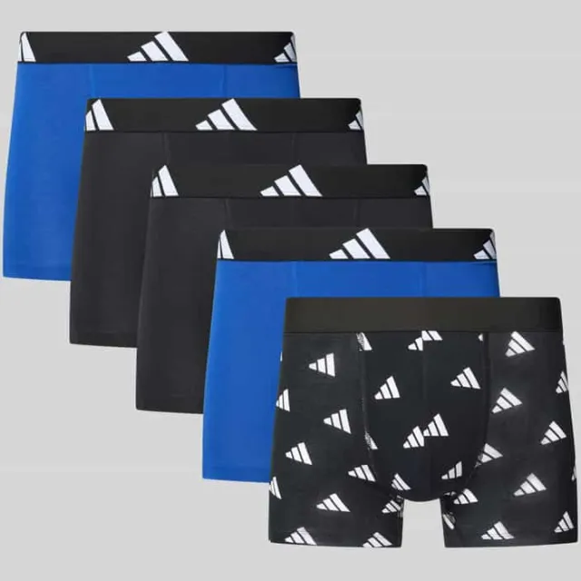 Adidas Boxershort met elastische band met logo in een set van 5 stuks Zwart