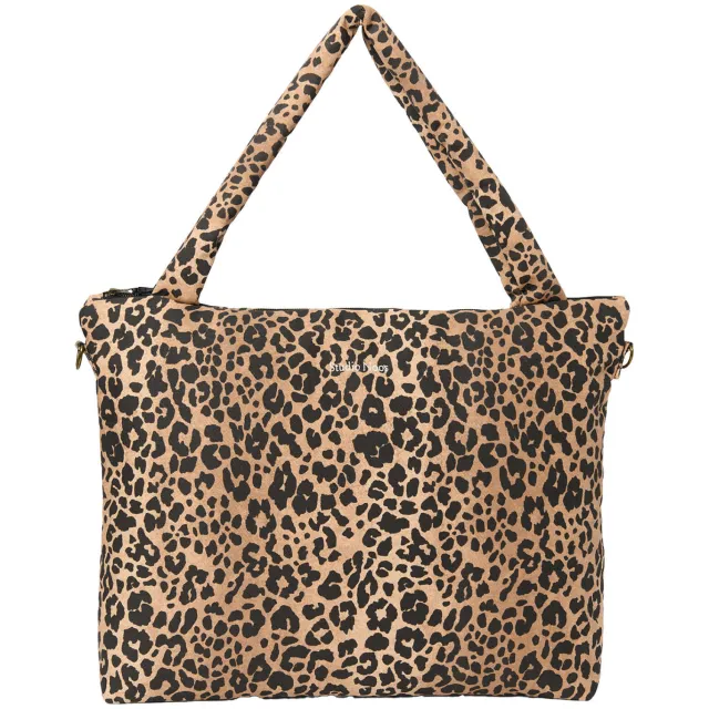 Studio Noos Leopard Diaper Bag luiertas bruin