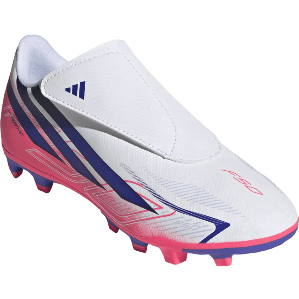 Adidas Performance F50 Hyperfast Club junior imitatieleren voetbalschoenen - roze/paars, foto 4