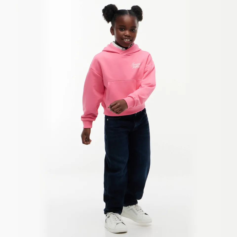 Tommy Hilfiger hoodie met tekst - roze