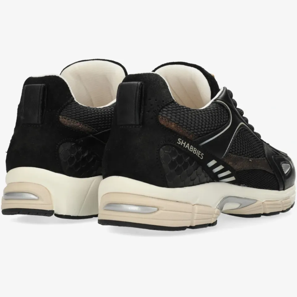 Shabbies Amsterdam Abbey Masha sneaker zwart, foto 3