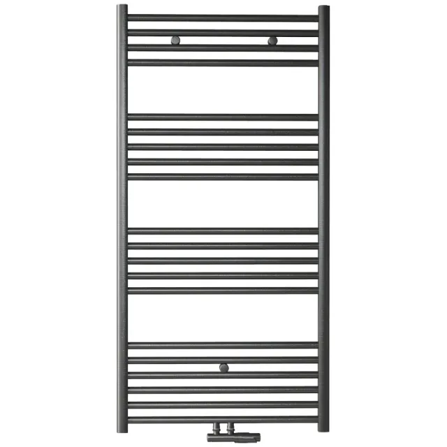 Boss & Wessing Handdoek Radiator BWS Cory 120x60 cm 414 Watt Midden en Zijaansluiting Gunmetal