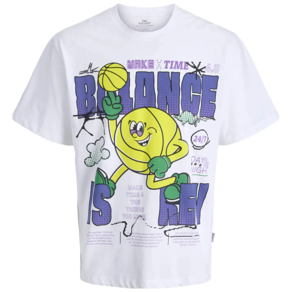 Jack & Jones JORBIG CARTOON t-shirt wit, foto 2