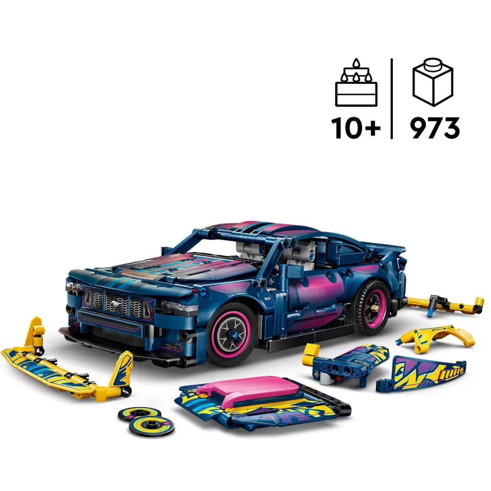 Lego Technic Aanpasbare Ford Mustang GT Auto Speelgoed 42236, foto 4