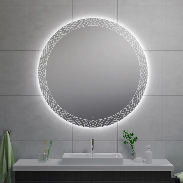 Wiesbaden Badkamerspiegel Wiesbaden Deco Rond met LED Verlichting Condensvrij 120 cm