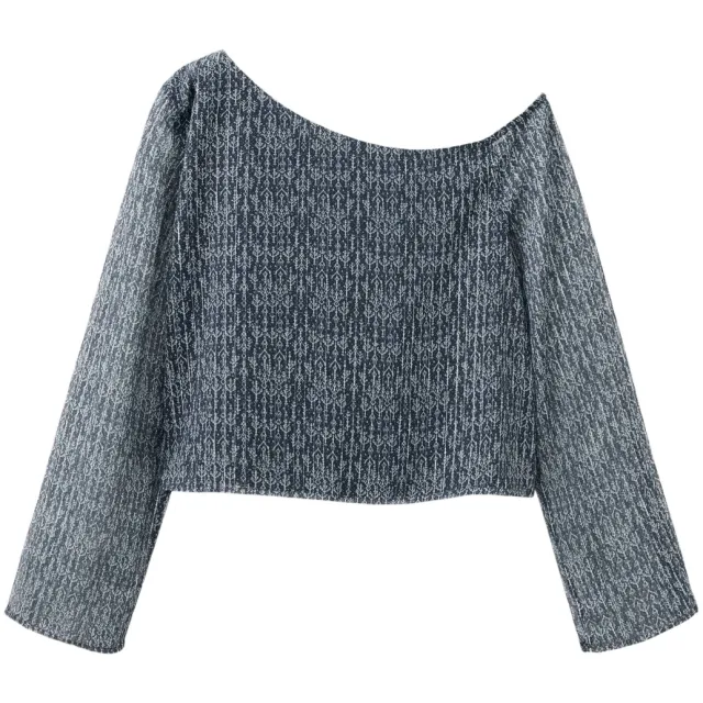 Mango blousetop blauw, foto 2