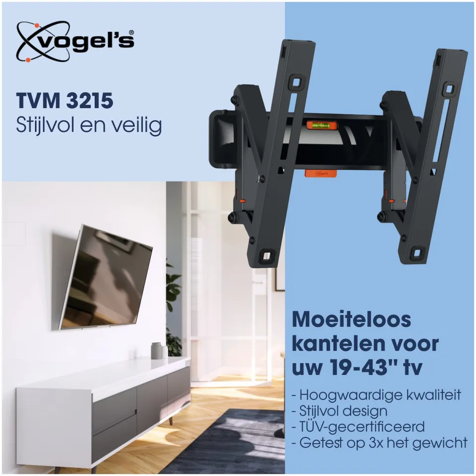 Vogel's TVM 3215 kantelbare tv-beugel zwart, foto 3