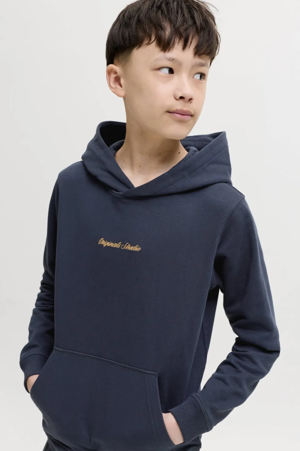 Jack & Jones JUNIOR hoodie donkerblauw nachtblauw, foto 4