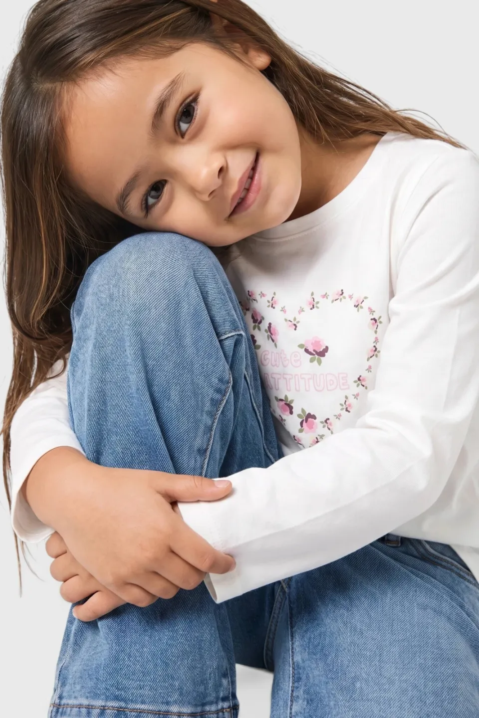 S.Oliver longsleeve met glitterprint ecru, foto 4