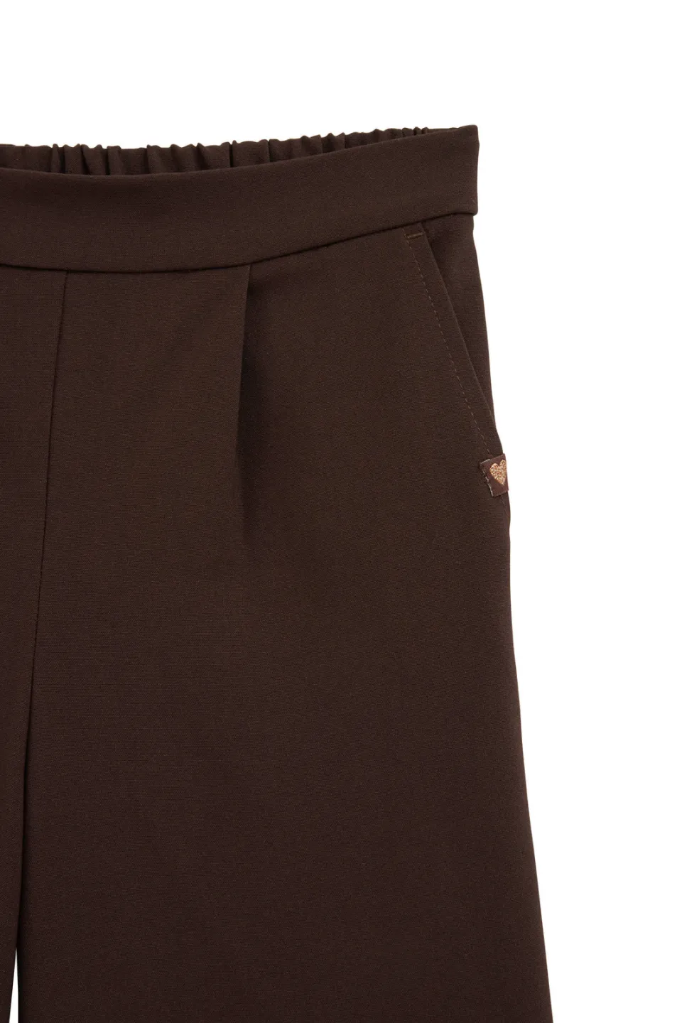 WE Fashion loose fit broek met plooien donkerbruin, foto 6