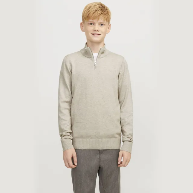 Jack & Jones JUNIOR trui ecru fijn gebreid