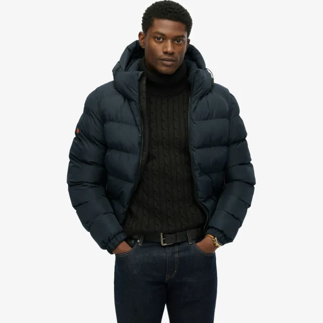 Superdry gewatteerde winterjas - eclipse donkerblauw/eclipse donkerblauw eclipse navy/eclipse navy