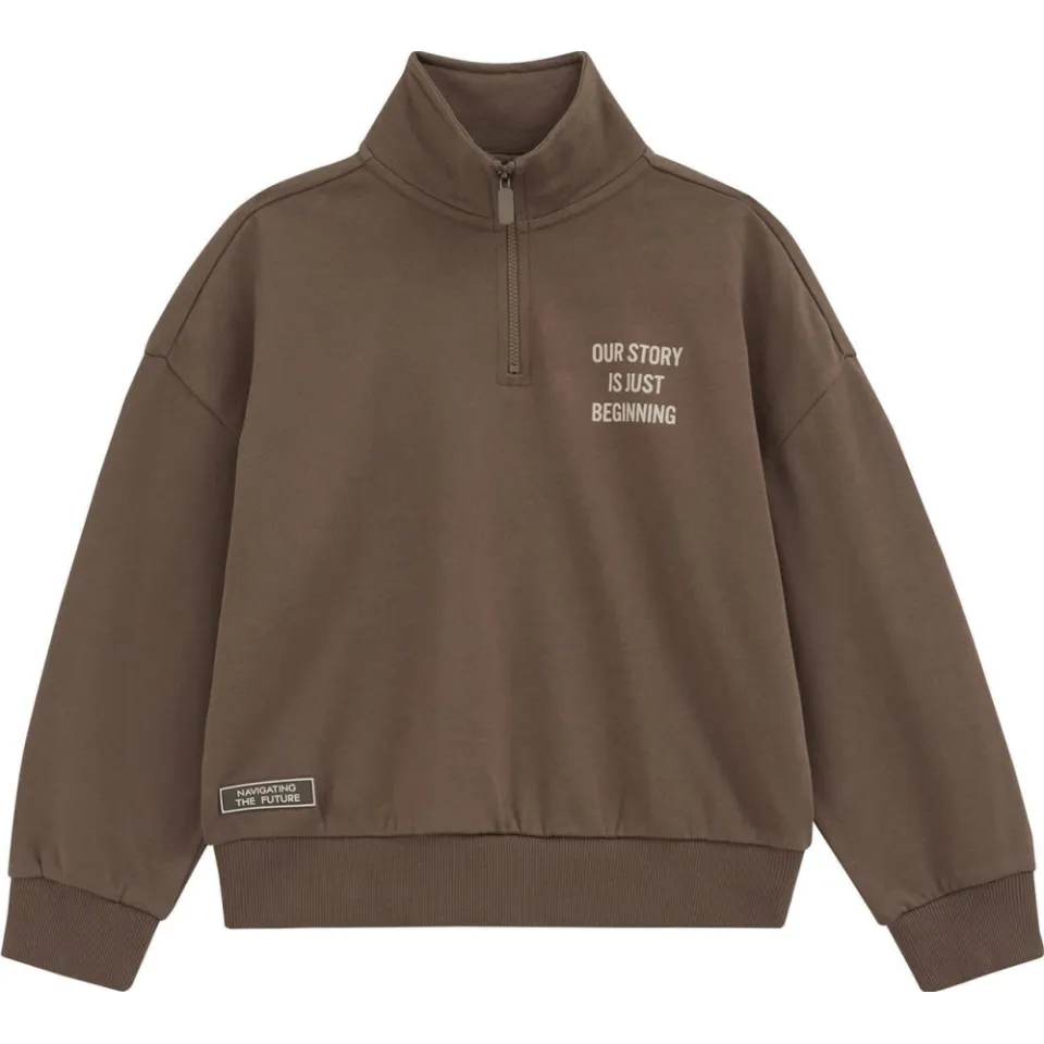 WE Fashion sweater - bruin, foto 2